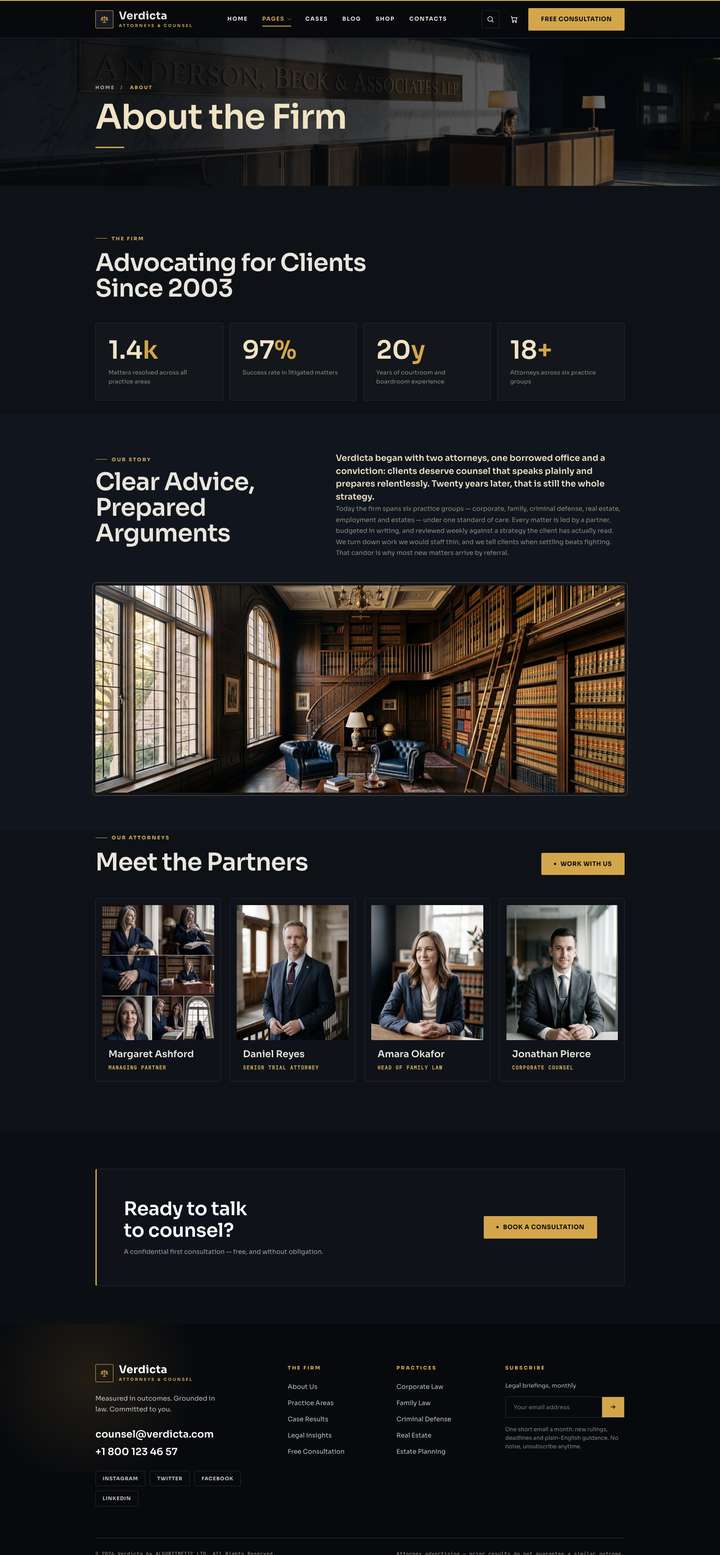 Nocturne — About Us page