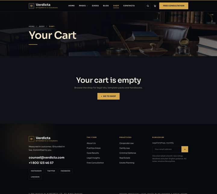 Nocturne — Cart page