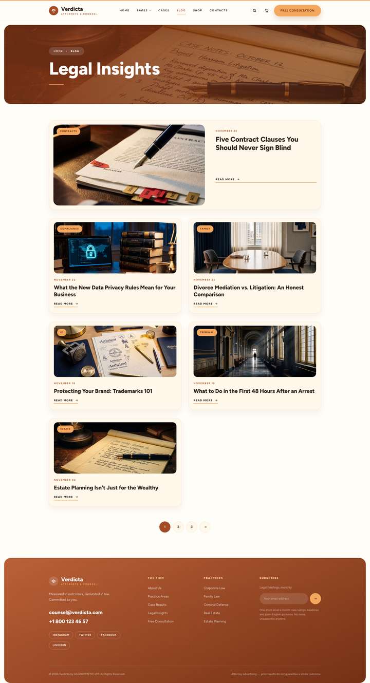 Haven — Blog page