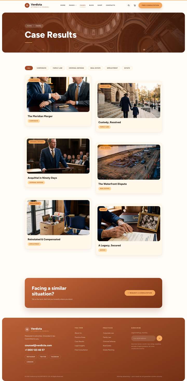 Haven — Case Results page