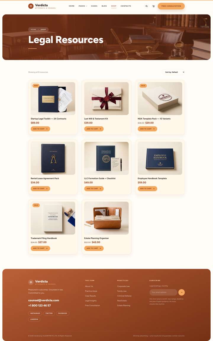 Haven — Shop page