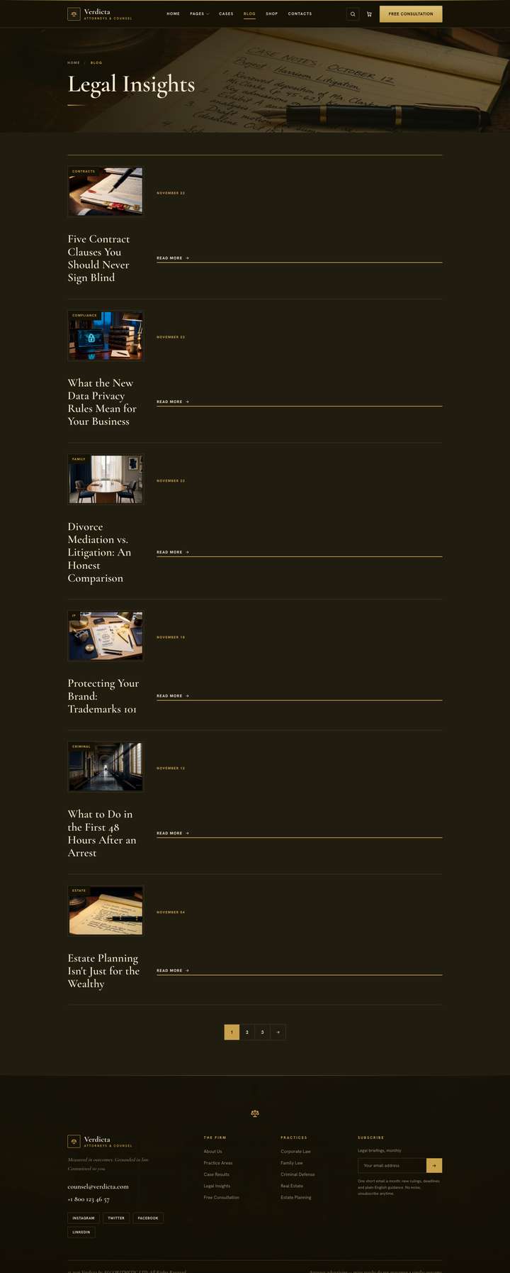 Chancery — Blog page
