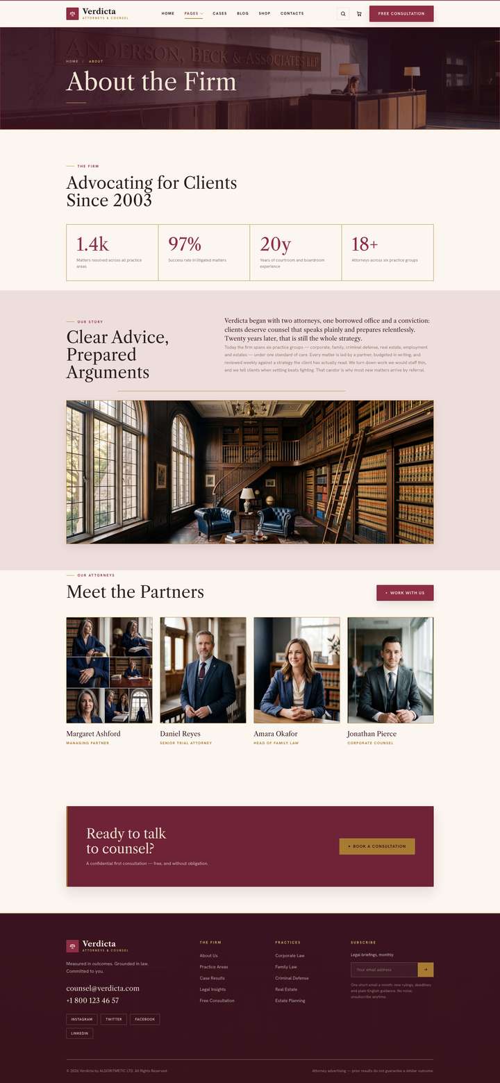 Ashcroft — About Us page