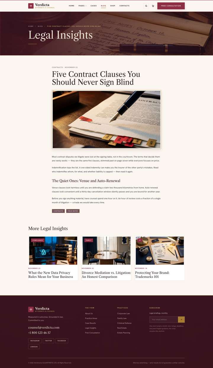 Ashcroft — Blog Single page