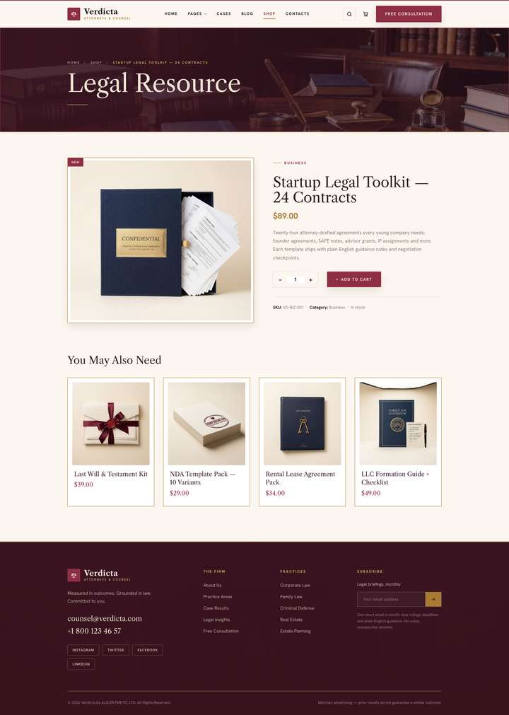 Ashcroft — Product page