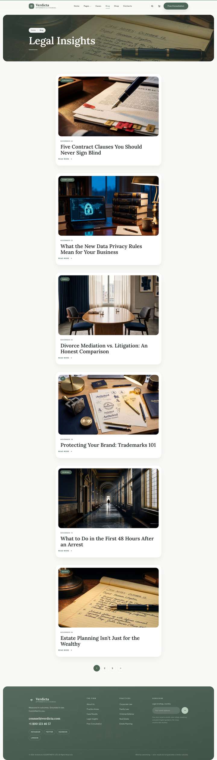 Solace — Blog page