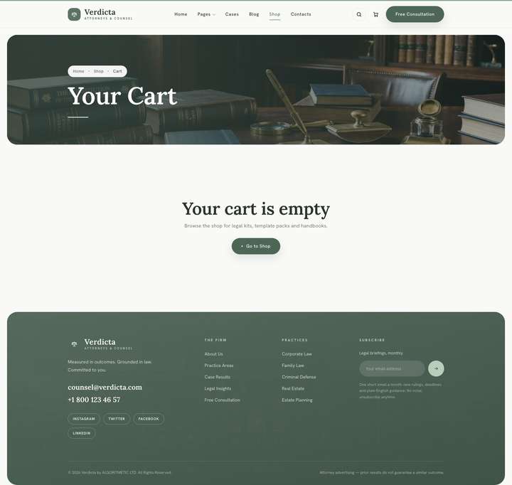 Solace — Cart page