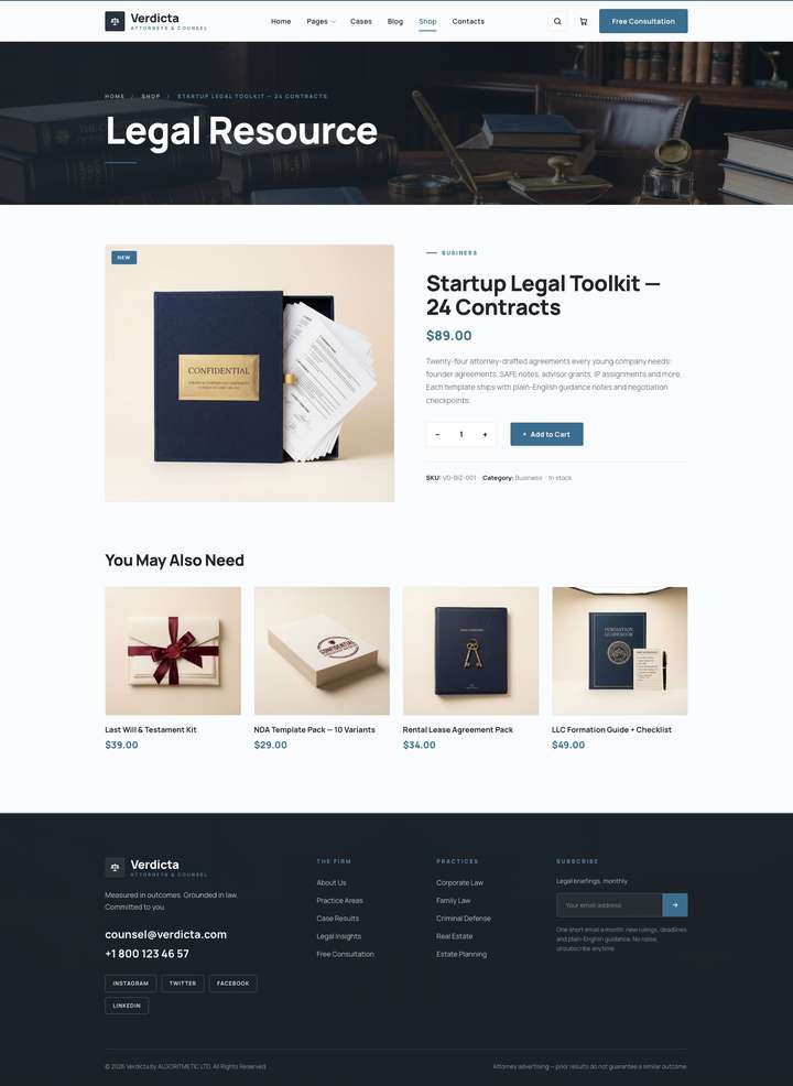 Ledger — Product page